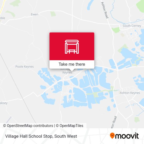 Village Hall School Stop map