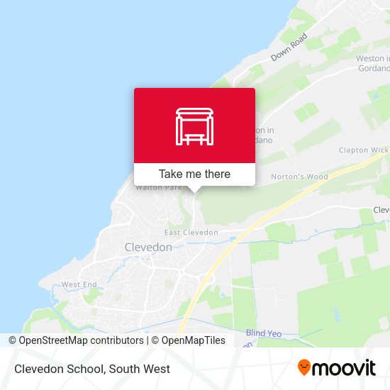 Clevedon School map