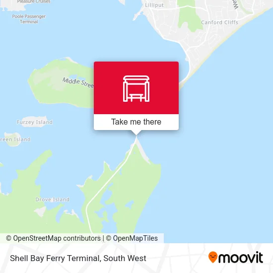Shell Bay Ferry Terminal map