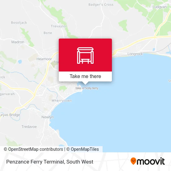Penzance Ferry Terminal map