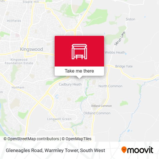 Gleneagles Road, Warmley Tower map