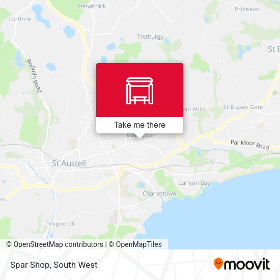Spar Shop map