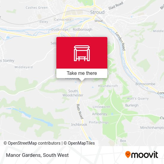 Manor Gardens map