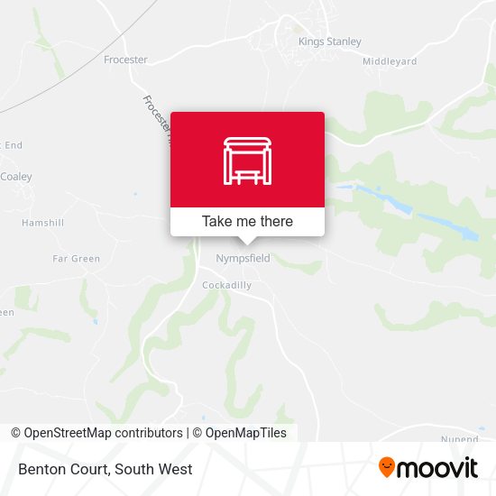 Benton Court, Nympsfield map