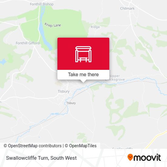 Swallowcliffe Turn map
