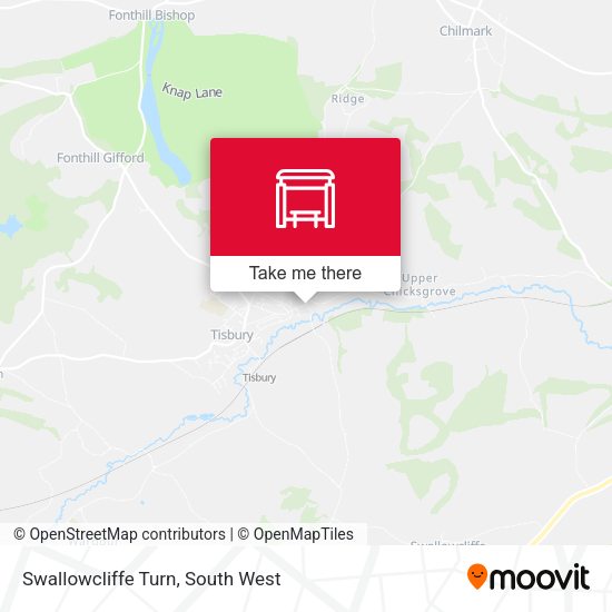 Swallowcliffe Turn map