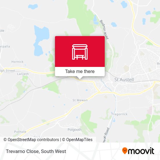 Trevarno Close map