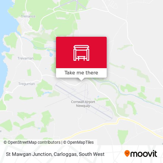 St Mawgan Junction, Carloggas map