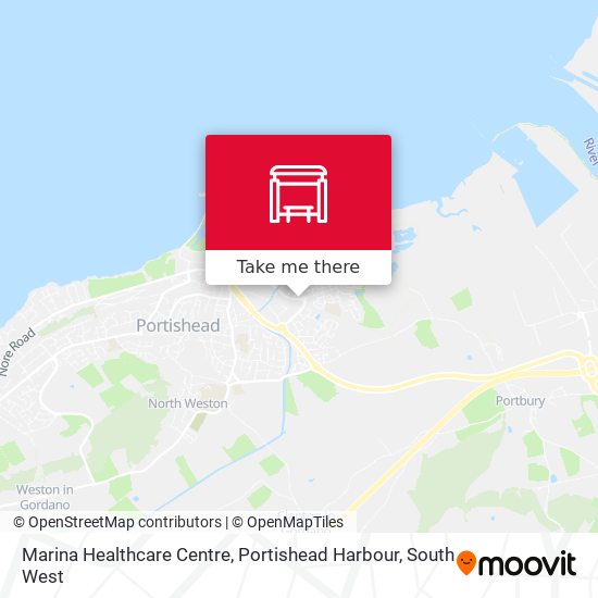 Marina Healthcare Centre, Portishead Harbour map