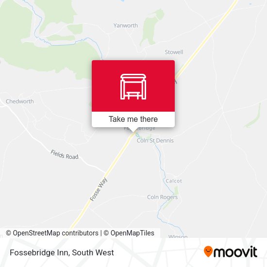 Fossebridge Inn map