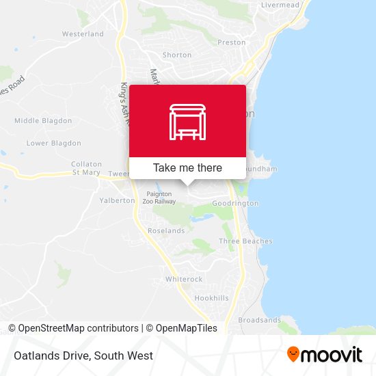 Oatlands Drive map