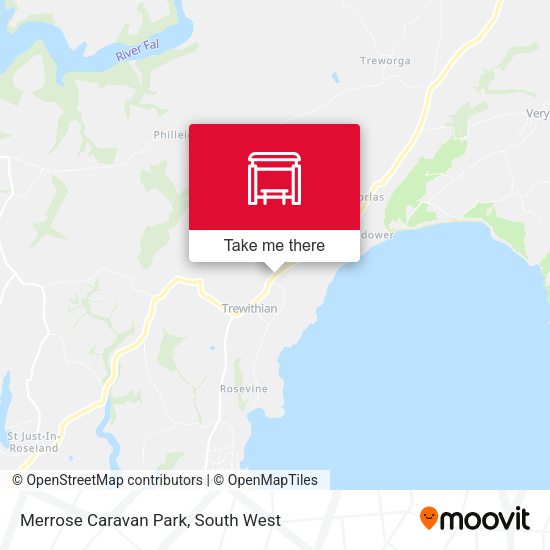 Merrose Caravan Park map