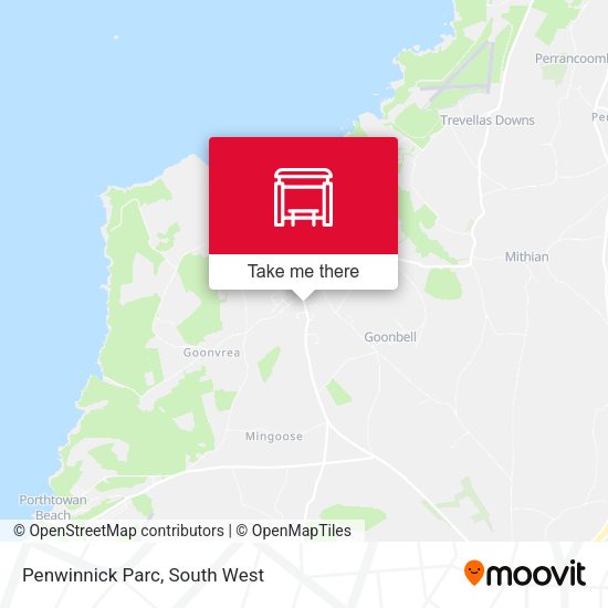 Penwinnick Parc map
