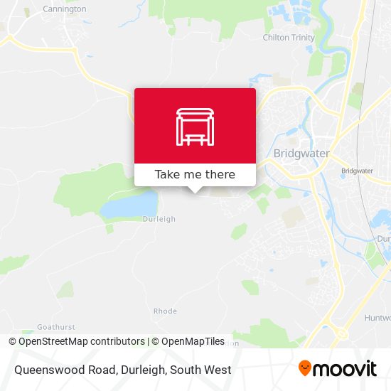 Queenswood Road, Durleigh map