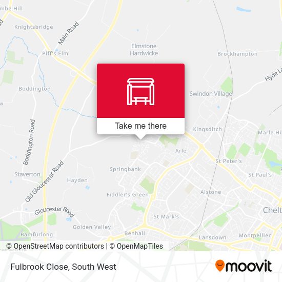 Fulbrook Close map