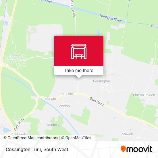 Cossington Turn map