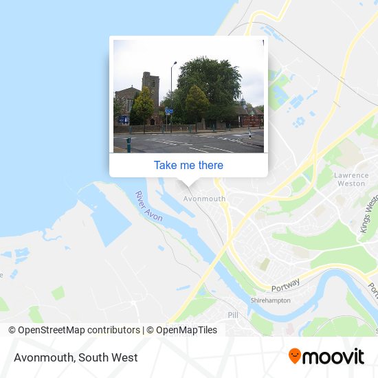 Avonmouth map