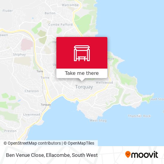 Ben Venue Close, Ellacombe map