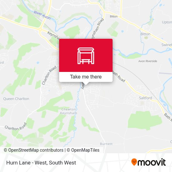 Hurn Lane - West map