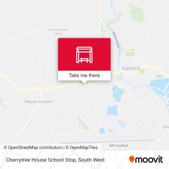 Cherrytree House School Stop map