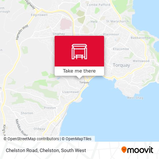 Chelston Road, Chelston map