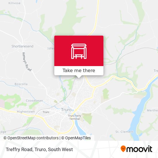 Treffry Road, Truro map