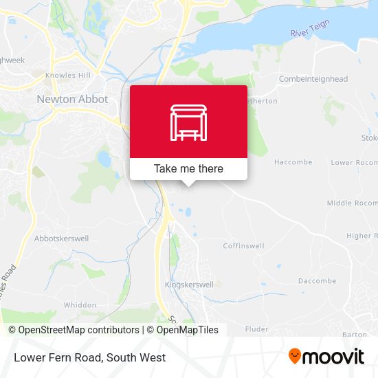 Lower Fern Road map