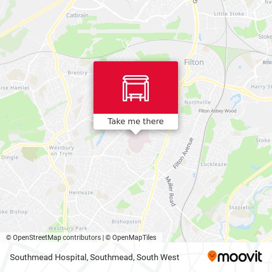 Southmead Hospital, Southmead map