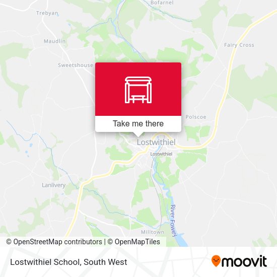 Lostwithiel School map