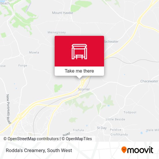 Rodda's Creamery map