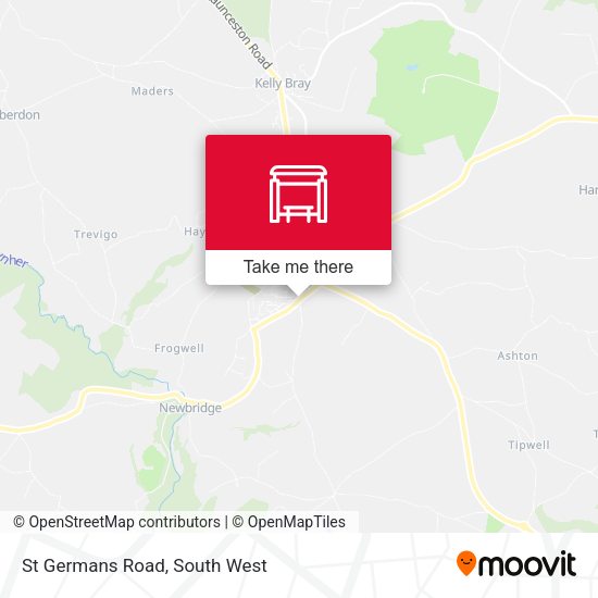 St Germans Road map