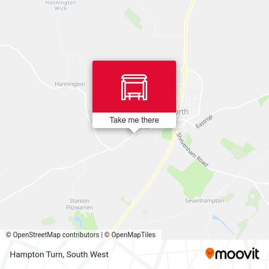 Hampton Turn map