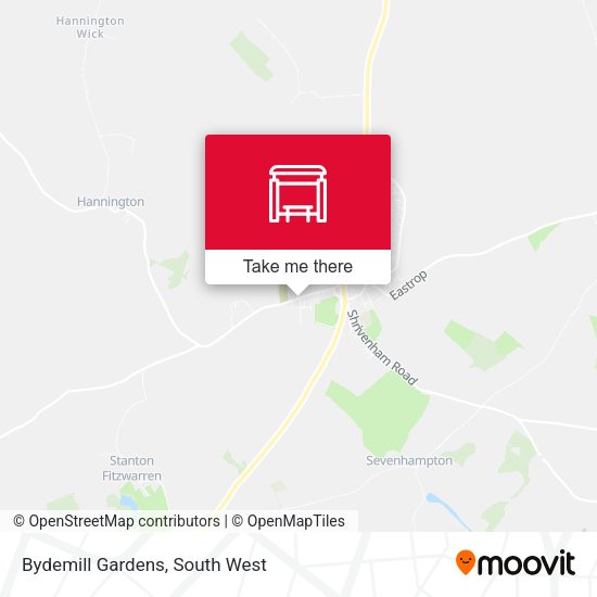 Bydemill Gardens map