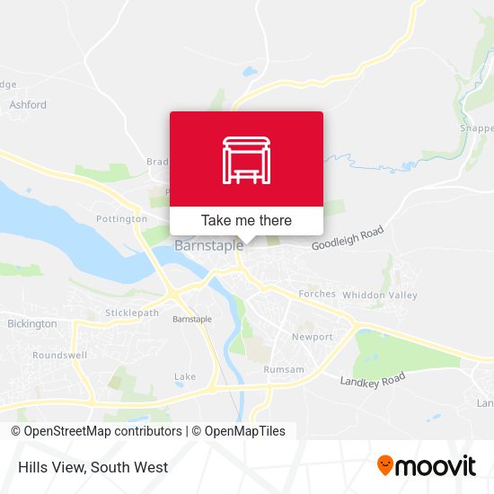 Hills View map