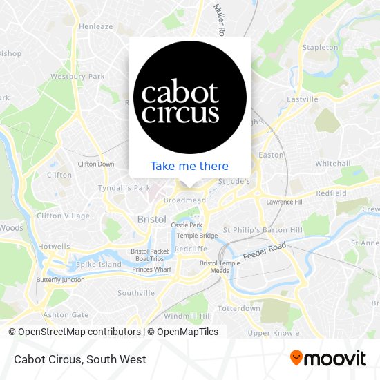 Cabot Circus map