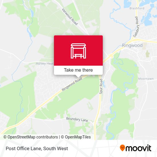 Post Office Lane map