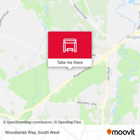 Woodlands Way map