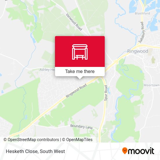 Hesketh Close map