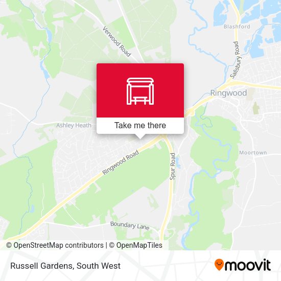 Russell Gardens map