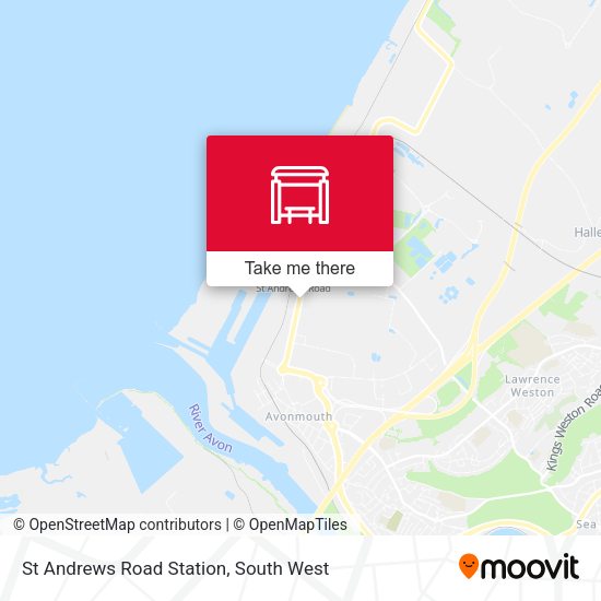 St Andrews Road Station map