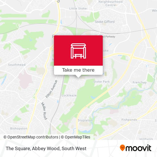 The Square, Abbey Wood map