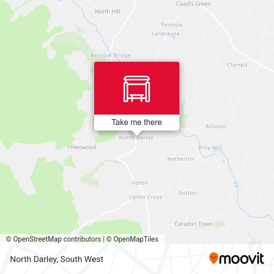 North Darley map
