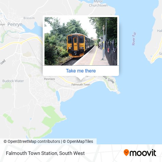 Falmouth Town Station map