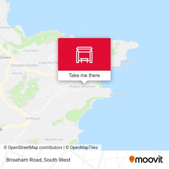 Briseham Road map
