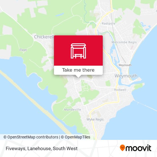 Fiveways, Lanehouse map