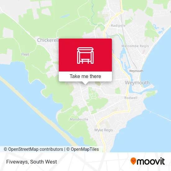Fiveways map