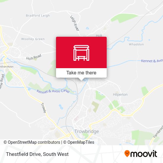 Thestfield Drive map