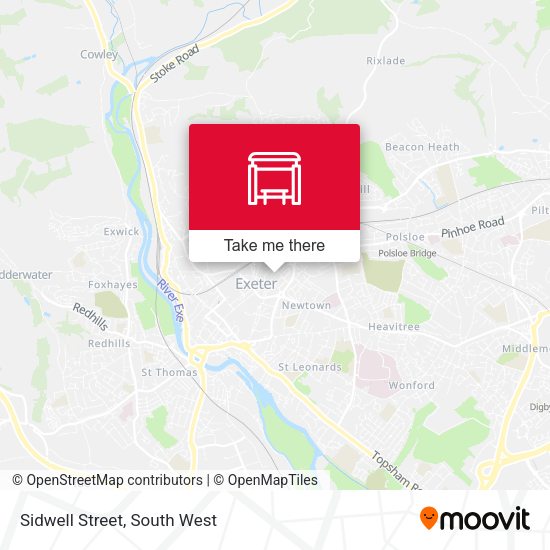 Sidwell Street map