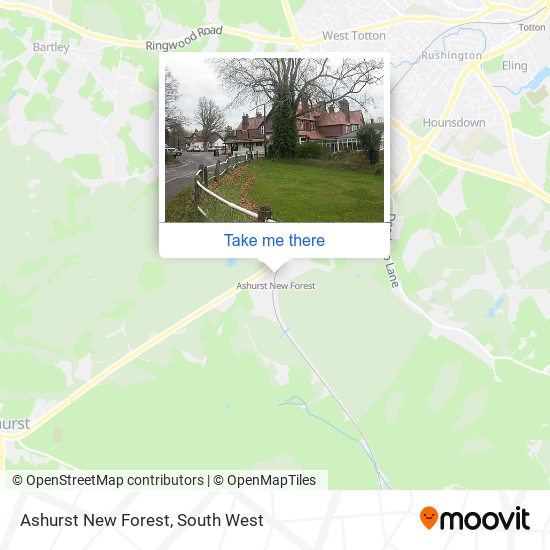 Ashurst New Forest map