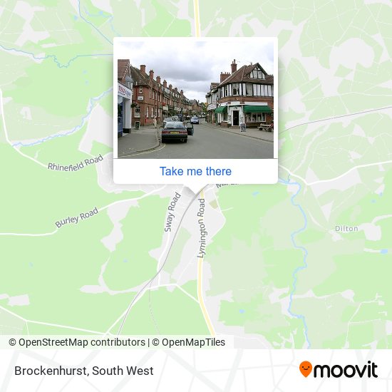 Brockenhurst map